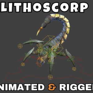 Lithoscorp Rigged And Animated 3D Model