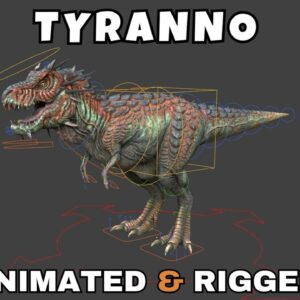 Tyranno Rigged And Animated 3D Model