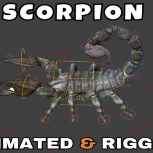 Scorpion Rigged And Animated 3D Model