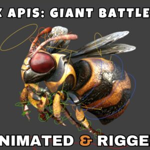 Apex Apis : Giant Battle Bee (Rigged & Animated 3D Model)