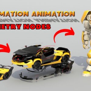 Transformation Effect Animation : Geometry Nodes