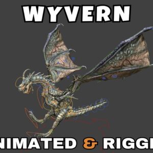Wyvern Rigged And Animated 3D Model